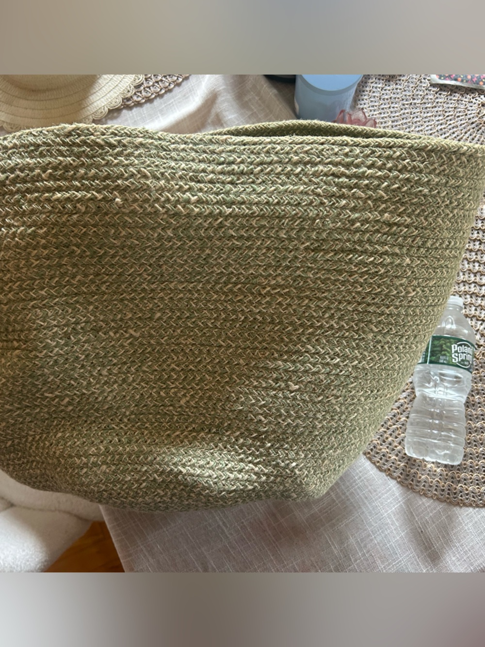 NWT MELIA WOVEN JUTE BASKET - Picture 6 of 8